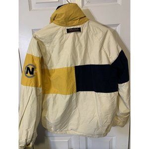 Vtg 90s Nautica Competition Men’s‎ Sz S Sleeve Coat Jacket reversible Sto…